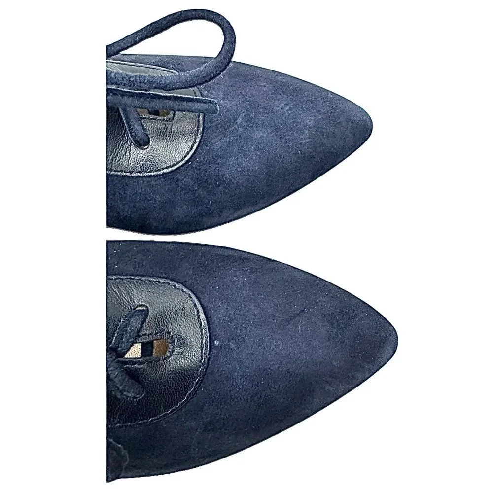 J. RENEE Ellam Macy Blue Suede-Leather Women’s Granny Loafer Size 9 Medium New - Picture 6 of 8
